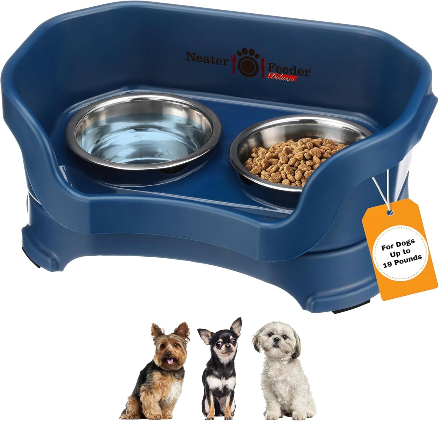 Neater Feeder Deluxe Mess Proof Dog Bowls for Small Dogs