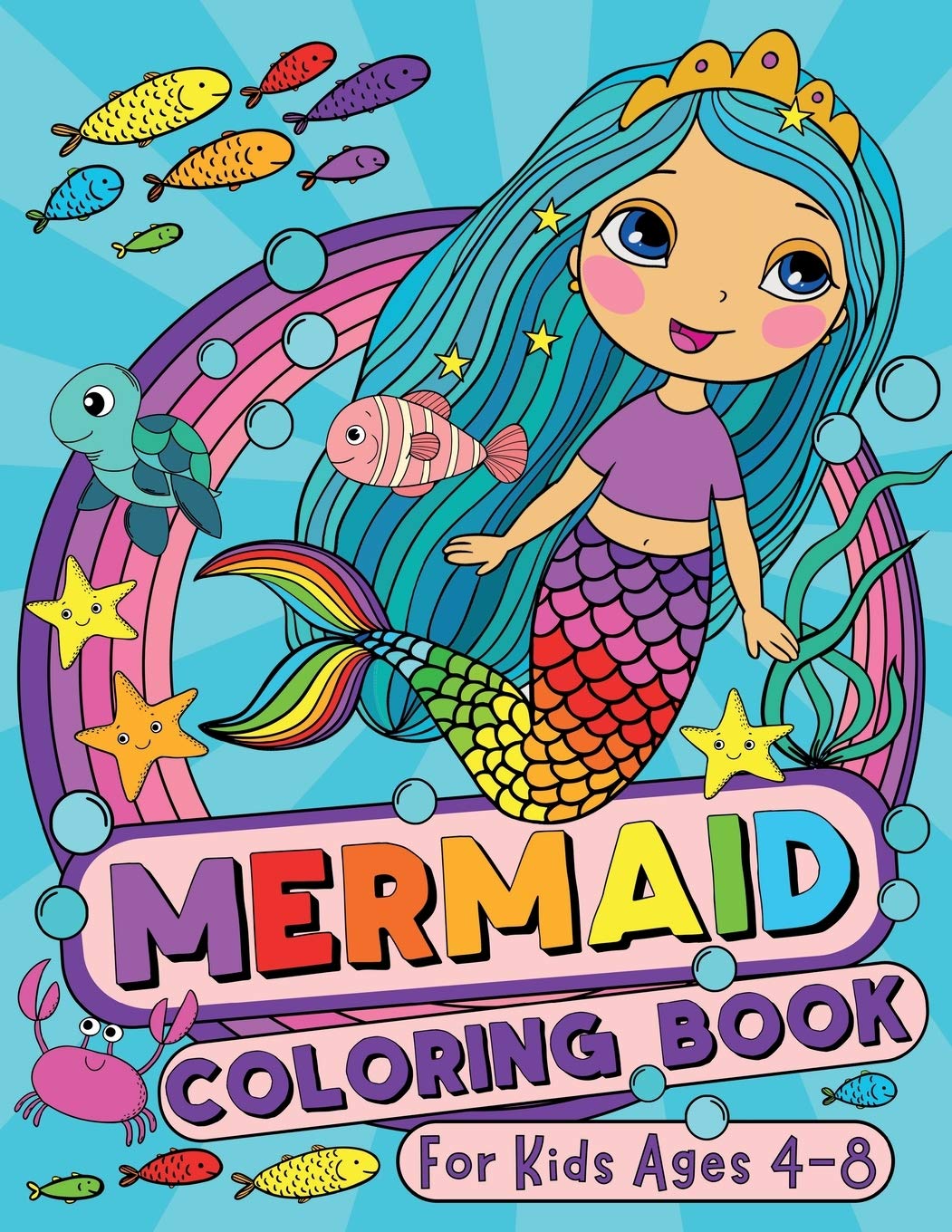 Mermaid Coloring Book: Magical Fun for Kids 4-8