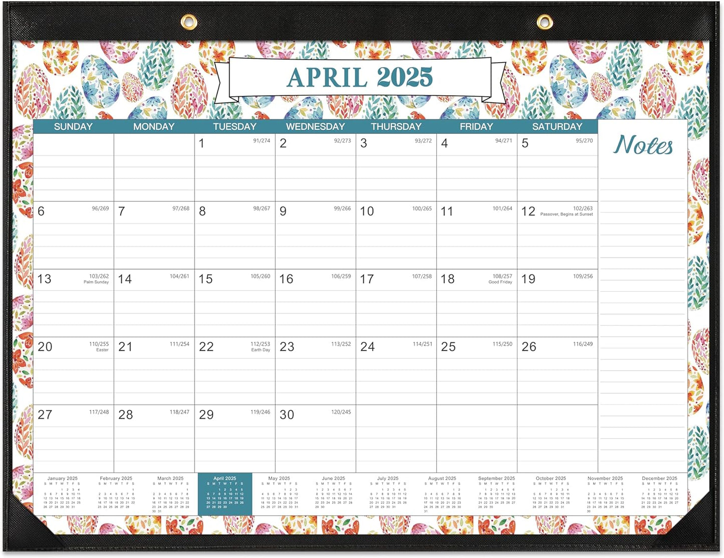 Journaltastic 2025-2026 Large Desk Calendar - 18 Months Planning!