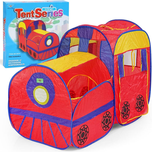 Foldable Train Play Tent for Kids - Indoor/Outdoor Fun!