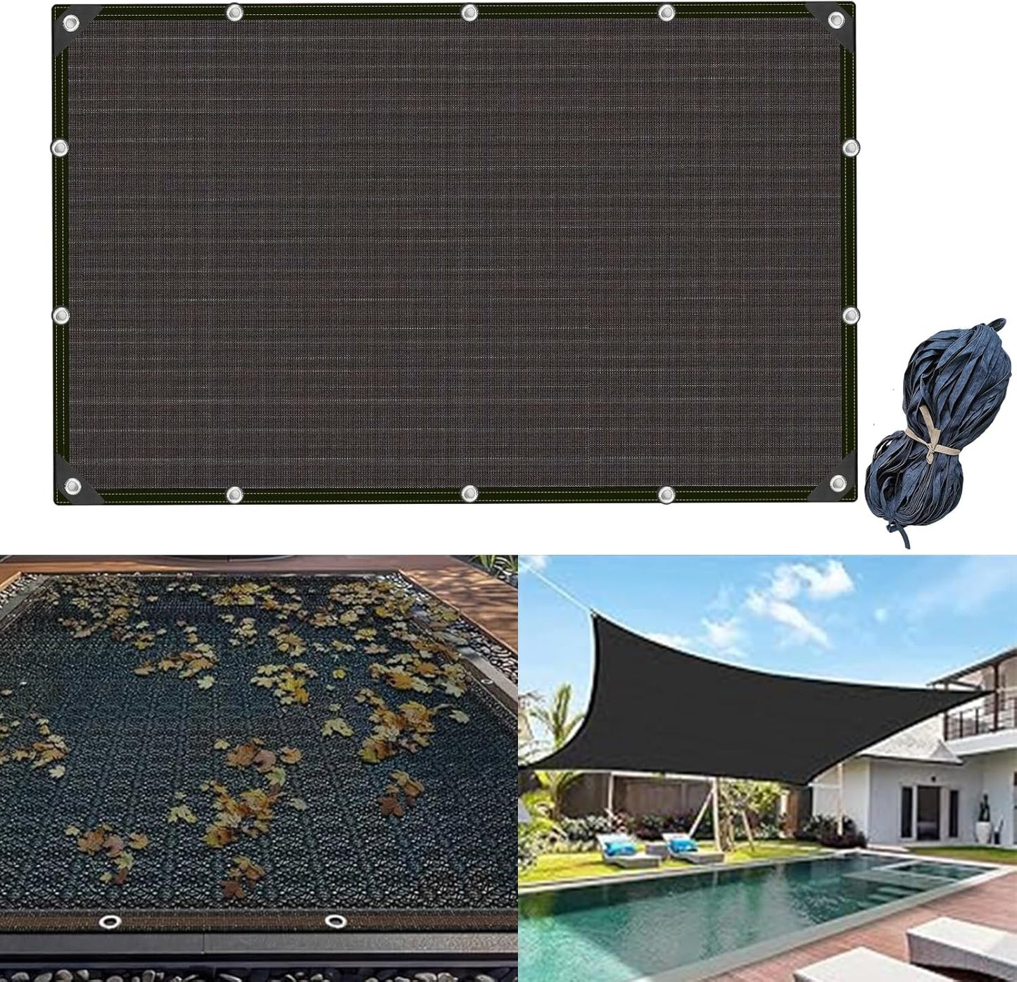 20x40 FT Pool Leaf Net Cover for Inground and Above Ground Pools