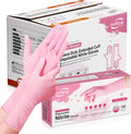 Disposable Nitrile Dishwashing Gloves, 12in Cuff - SwiftGrip Cherry