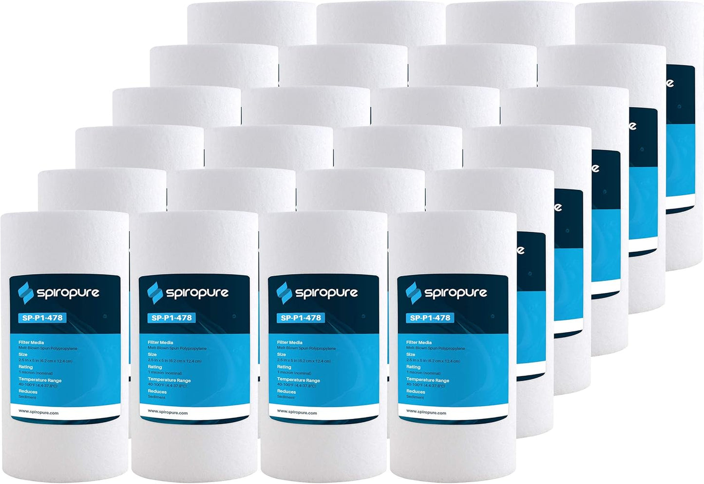 SpiroPure SP-P1-478 5x2.5 1 Micron Sediment Water Filter