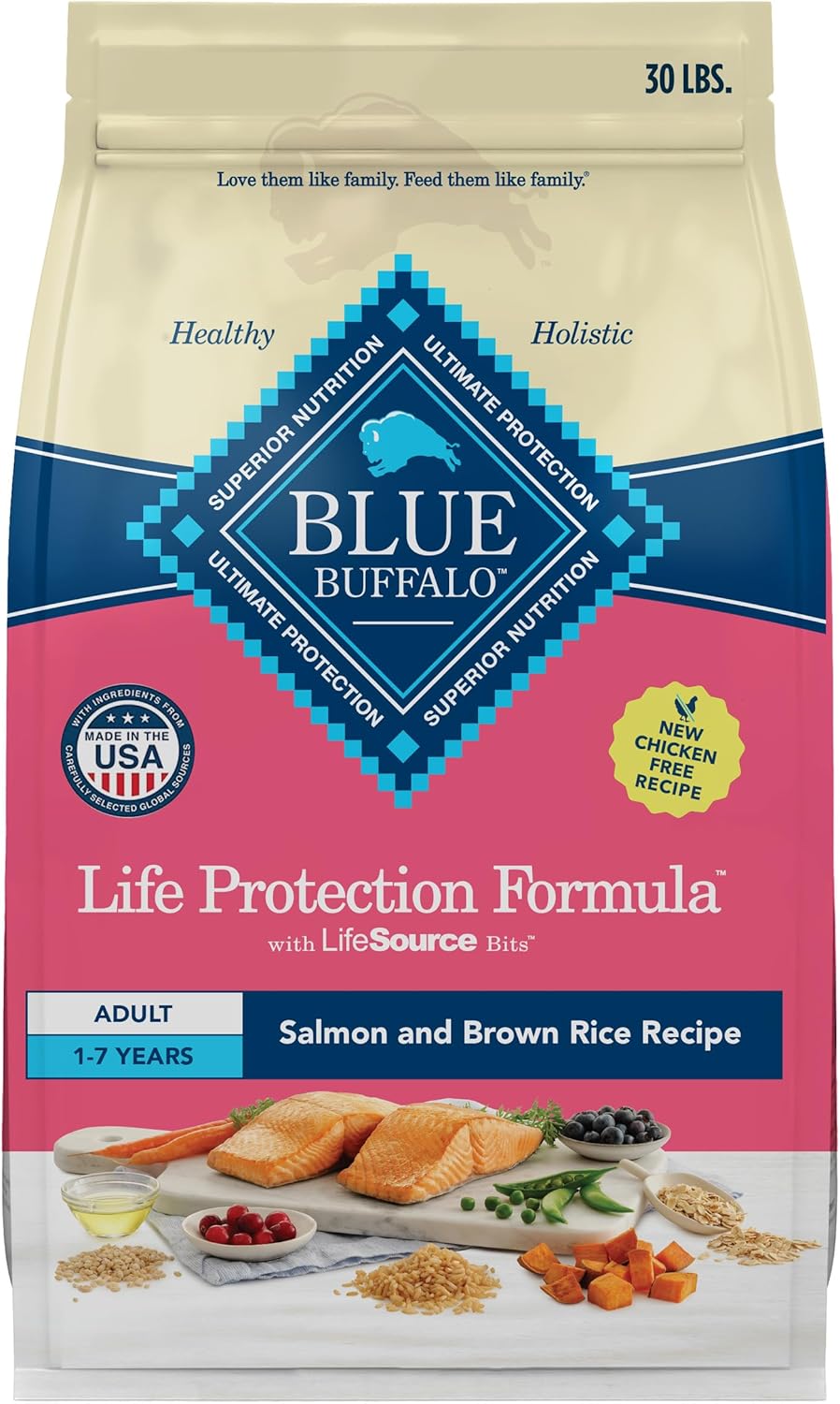 Blue Buffalo Life Protection Formula Salmon & Brown Rice Dog Food