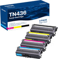 Compatible TN436 High Capacity Toner 4-Pack (C,M,Y,K) for Brother