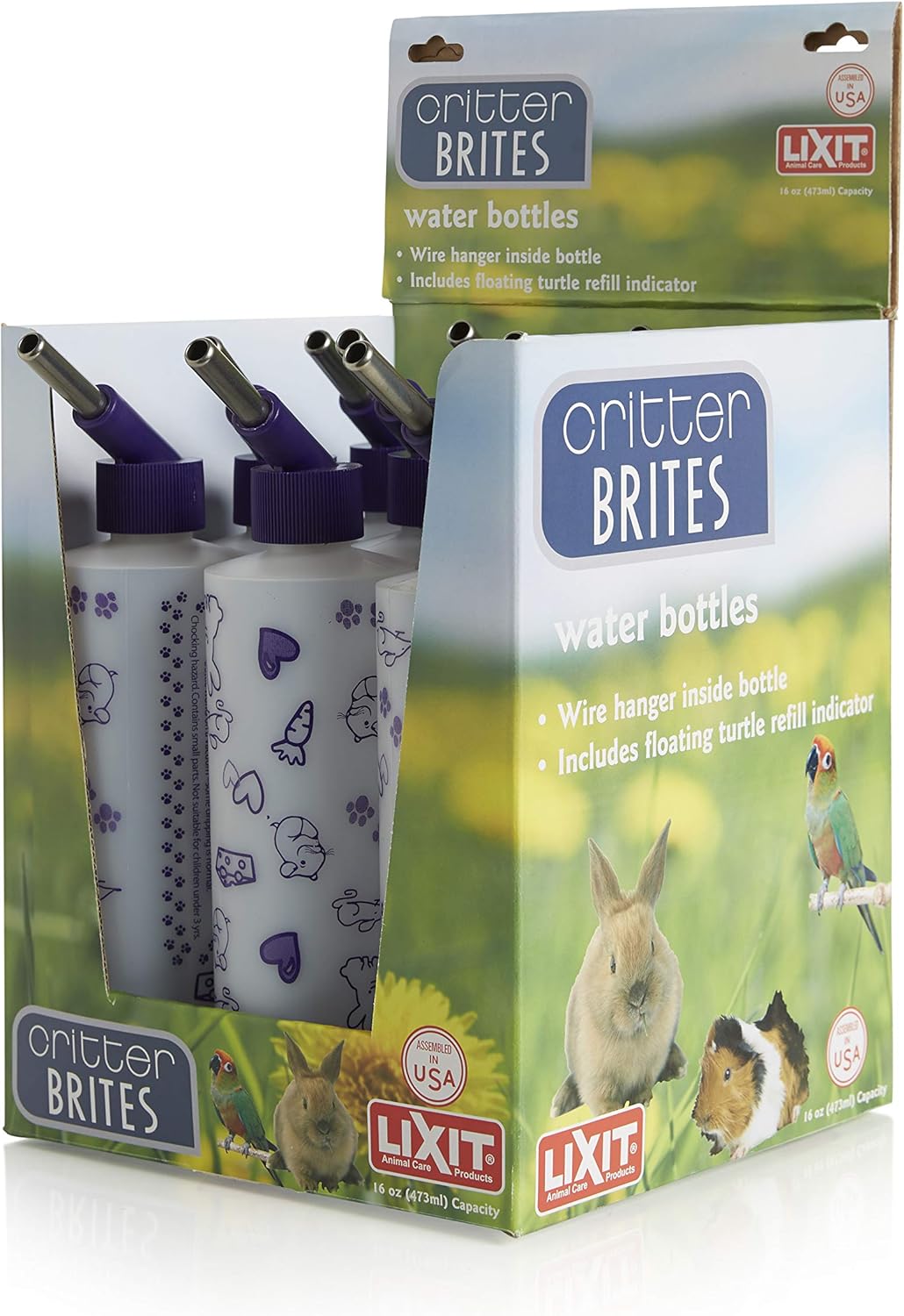 Lixit Bulk Water Bottles for Small Animals - 16 Ounce Pack
