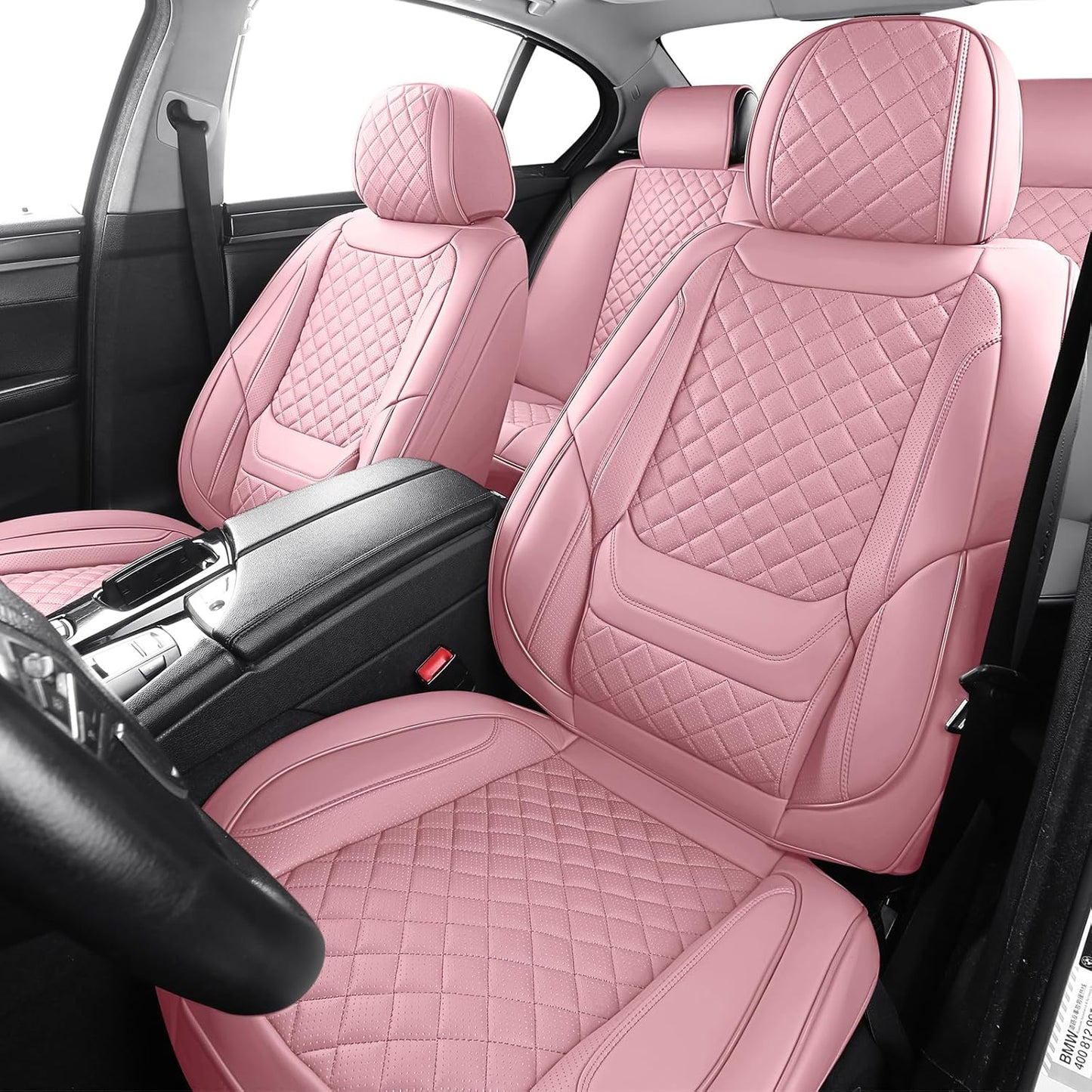 Leather Car Seat Covers Full Set for Most Cars and SUVs