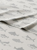 Kids Full Size Fish Bed Sheets - 4 Piece Fish Sheet Set - Cozy