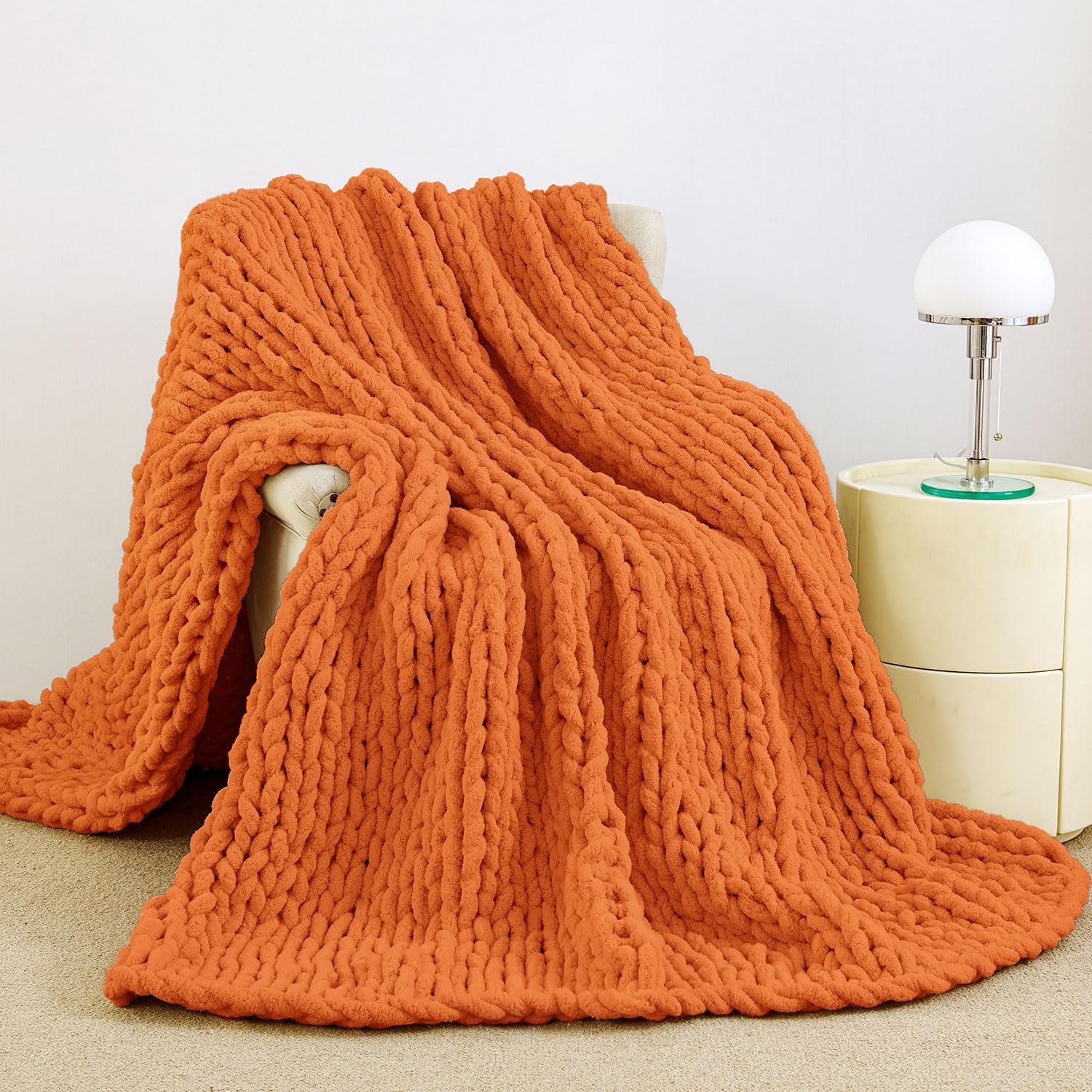Admitrack Chunky Knit Blanket Throw for Cozy Home Decor