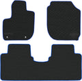 Car Floor Mats Custom Fit for Honda HR-V 2015-2022 Black Navy Blue