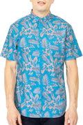 Mens Short Sleeve Button Down Novelty Print Shirt - Vacation Ready out