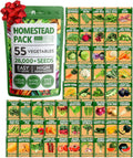 Premium 55 Vegetable Seeds Pack for Year-Round Gardening Success