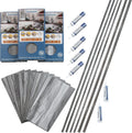 Palisade 23.2 in x 11.1 in Interlocking Vinyl Tile Shower Surround Kit