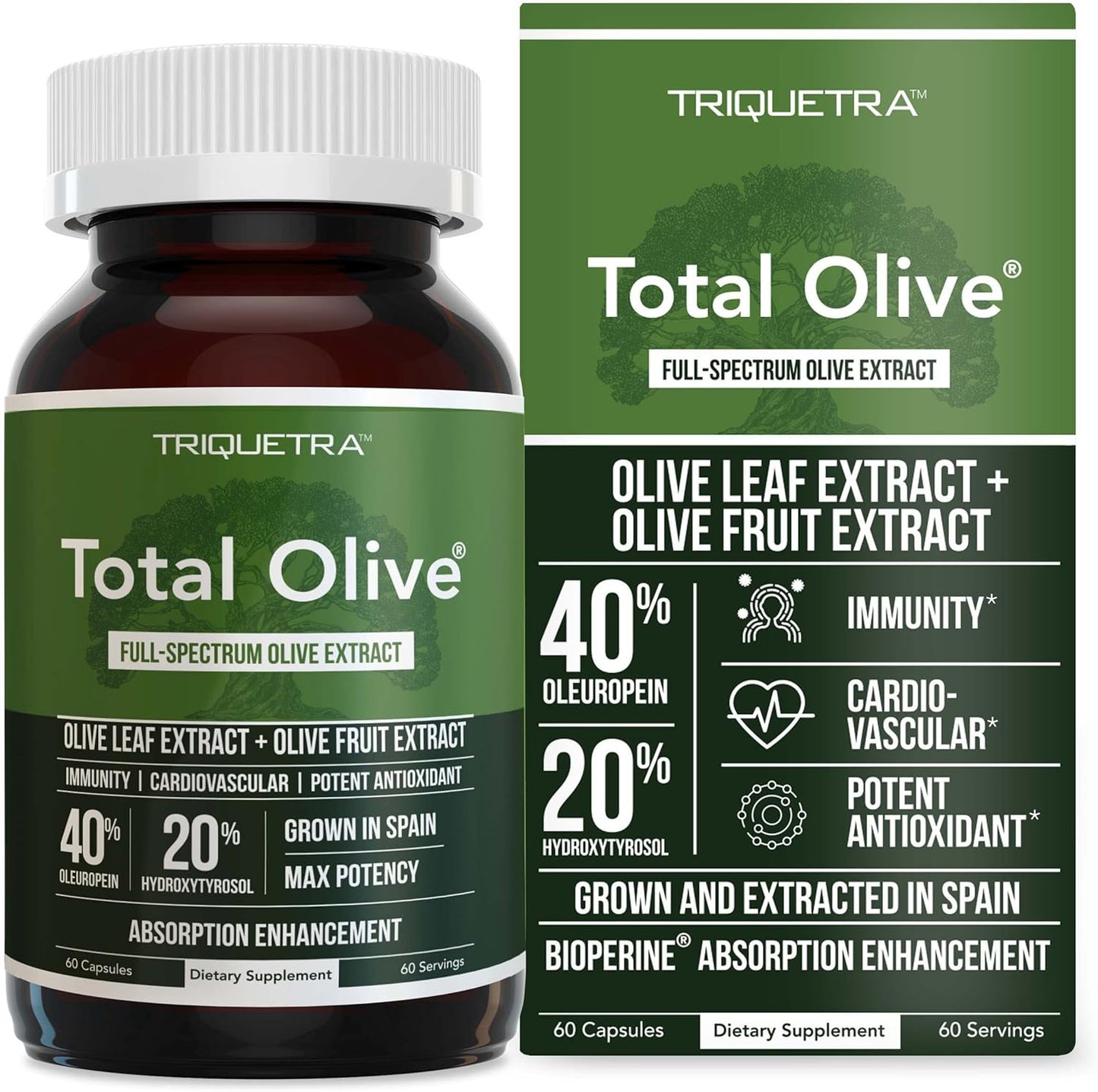 Max Strength Olive Leaf Extract with Hydroxytyrosol for Health
