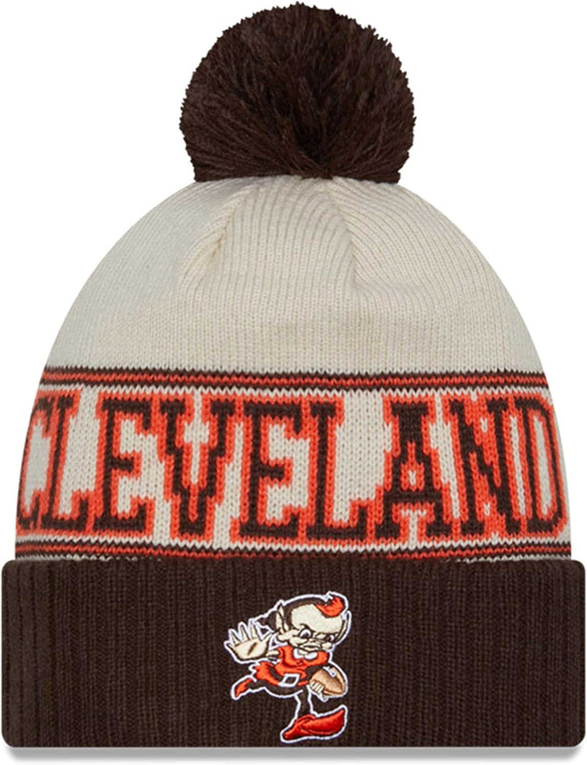 NFL Official Team Color Primary Logo Cold Weather Beanie Hat