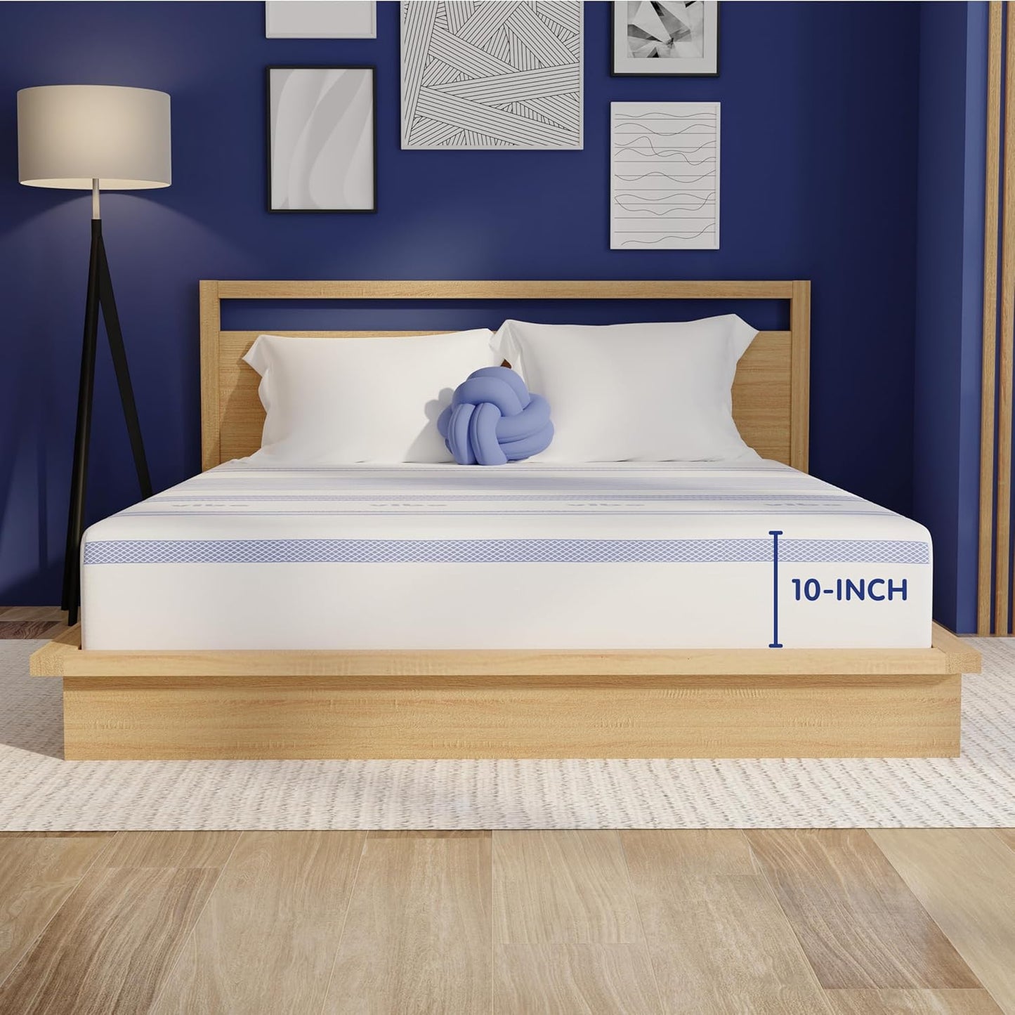Vibe Gel Memory Foam Mattress - 10-Inch Twin Bed-in-a-Box