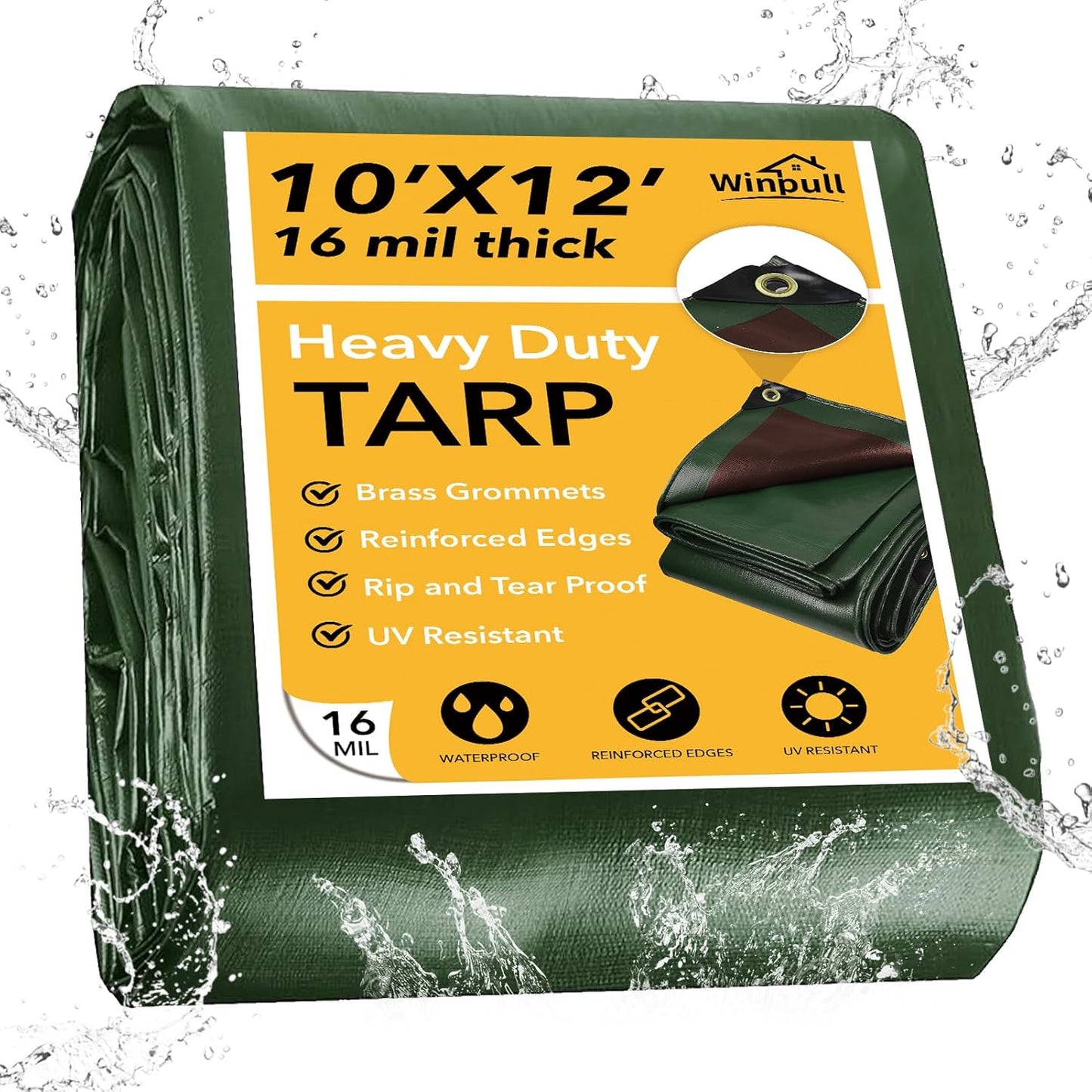 Heavy Duty Waterproof Tarp 10x12 Feet for All Outdoor Needs