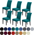 Howhic Stretch Chair Covers for Dining Room - Fits Most Chairs, 6 Pack
