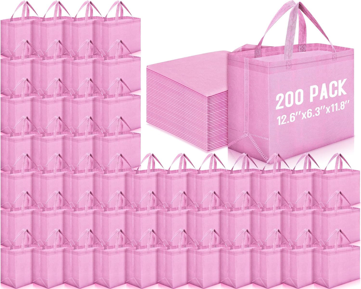 Windyun Reusable Grocery Bags Large Non Woven Shopping Bags