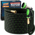PowerFlow Garden Hose 25 Ft Non-Expandable - Heavy-Duty Metal Hose