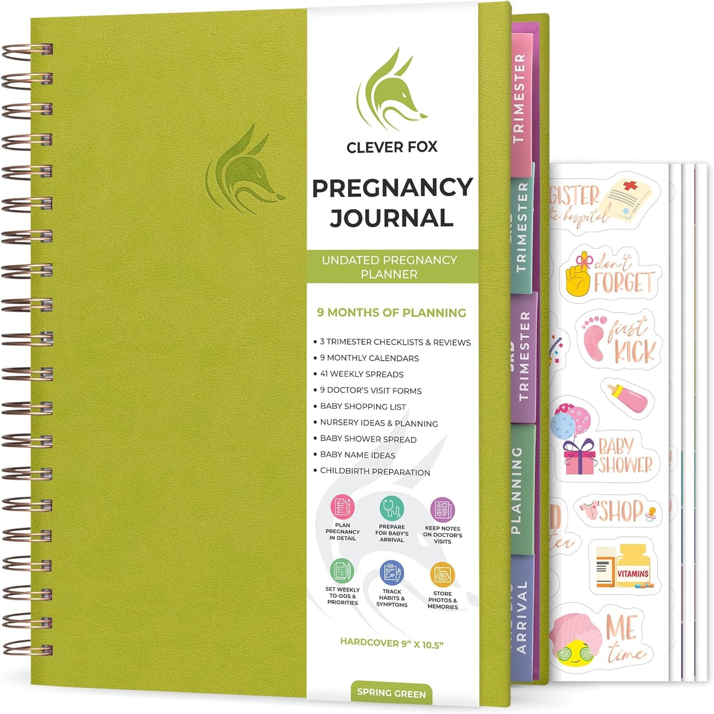 Clever Fox Pregnancy Journal & Memory Book for Expecting Moms