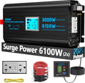 3000 Watt Pure Sine Wave Inverter 6100W Surge - Reliable Off-Grid