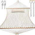 Double Rope Hammock 13 ft with Pillow - Comfortable Two-Person Outdoor