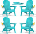 Adirondack Chair 380 lbs Capacity - Folding HDPE Patio Seat Aruba