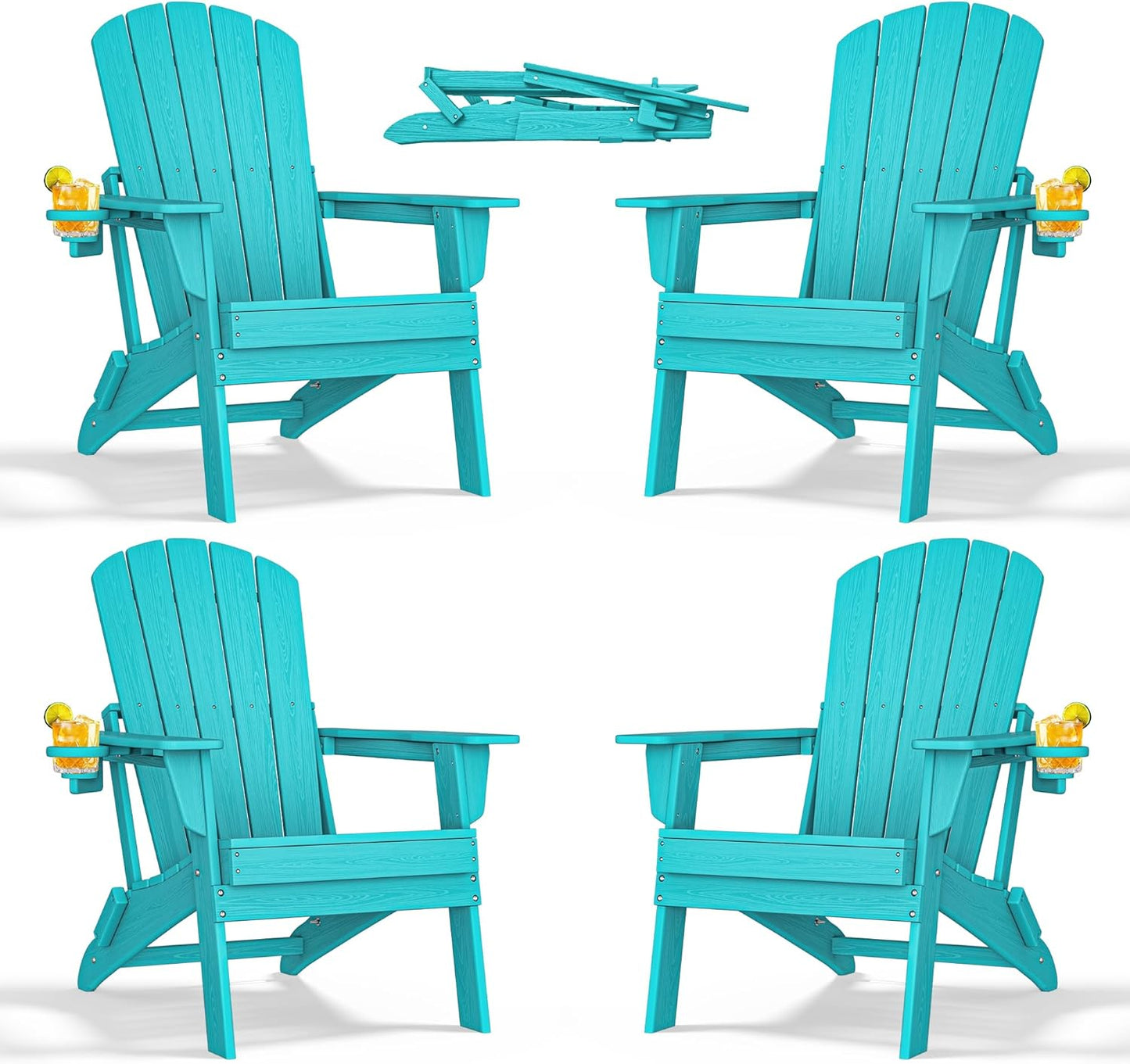Nevilywood Folding Adirondack Chair - Ergonomic Comfort & Style