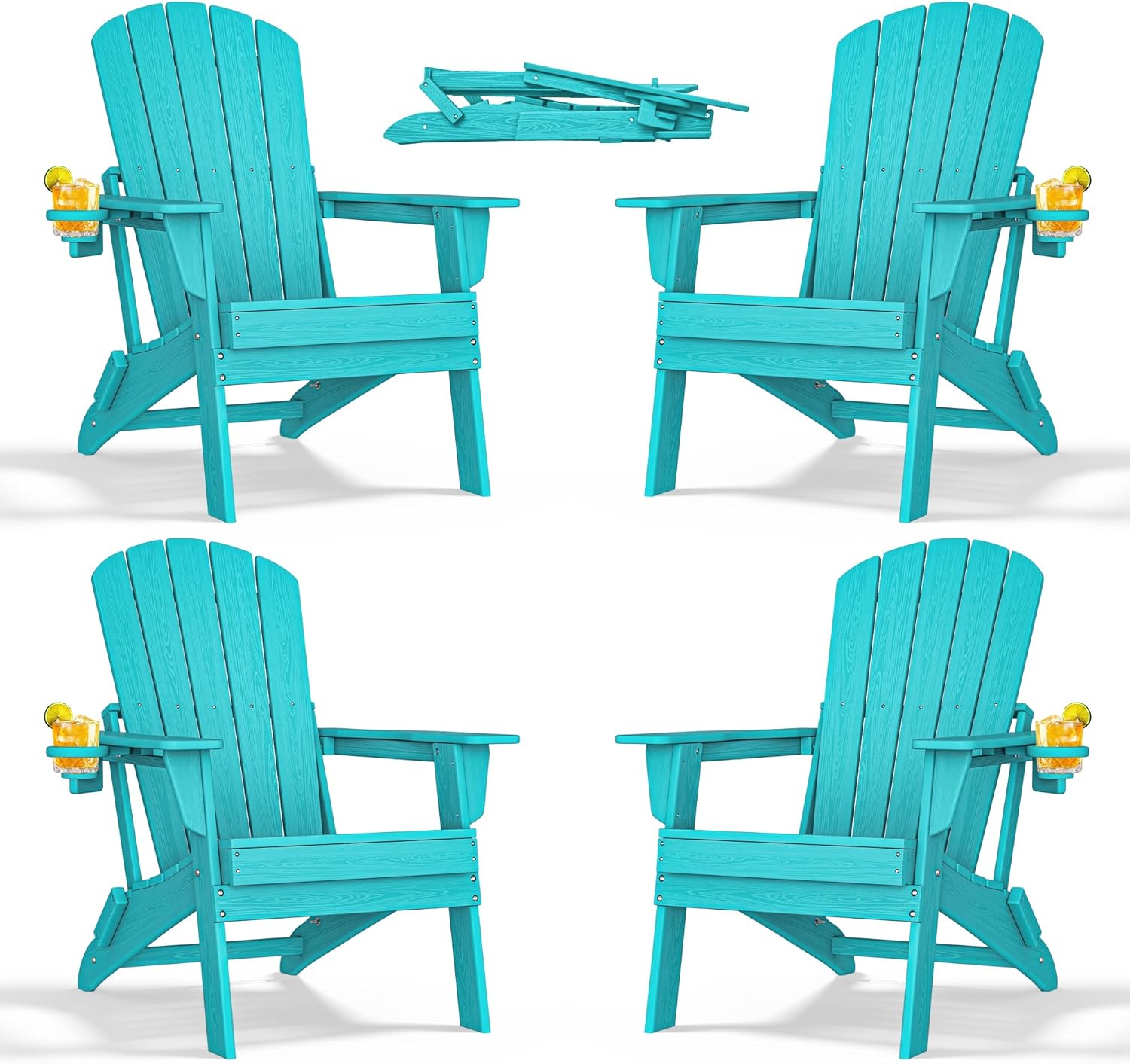 Nevilywood Folding Adirondack Chair - Ergonomic Comfort & Style