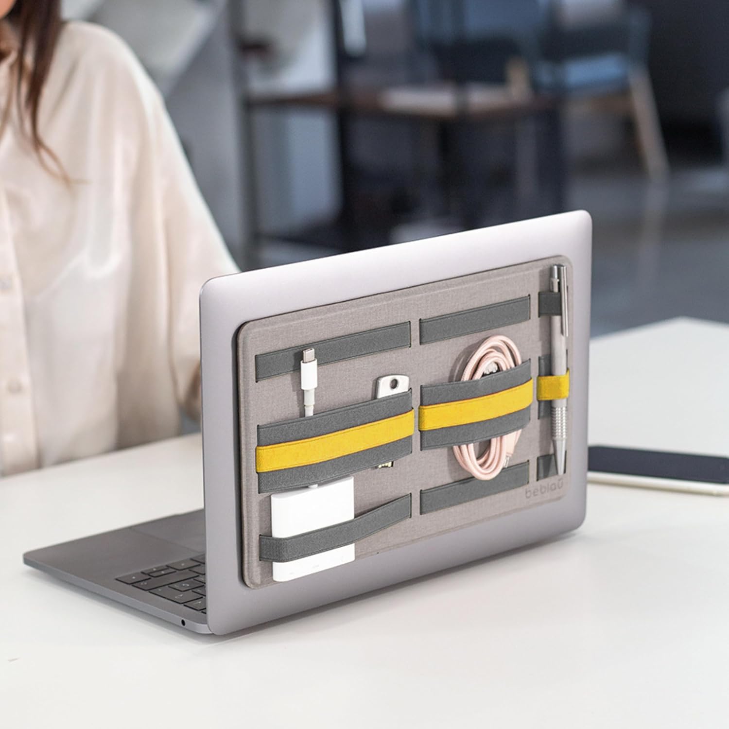 Shift PRO Adhesive Tech Organizer by Beblau | Portable & Reusable Solution