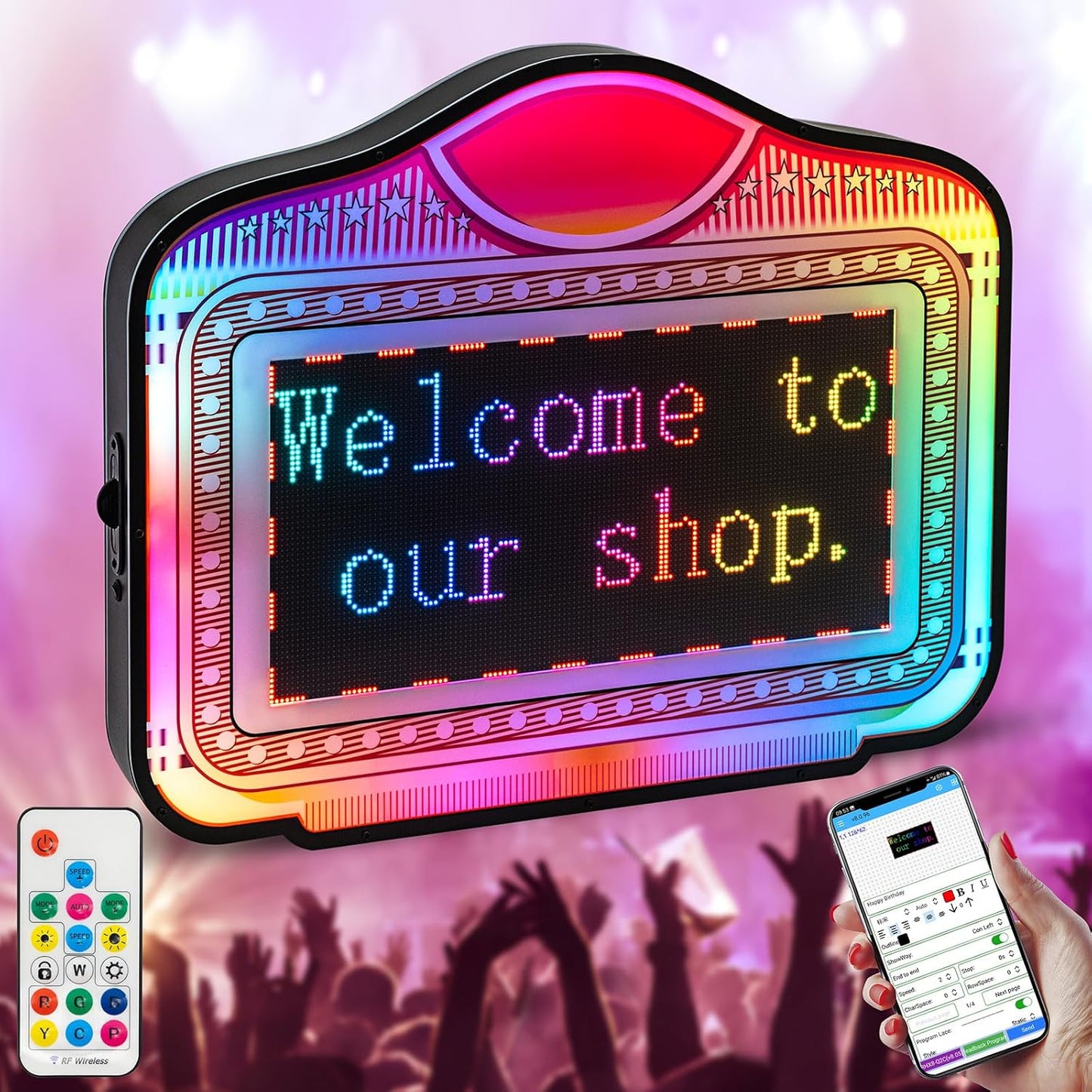 LED Screen Letter Bottle Presenter for Nightclubs and Parties