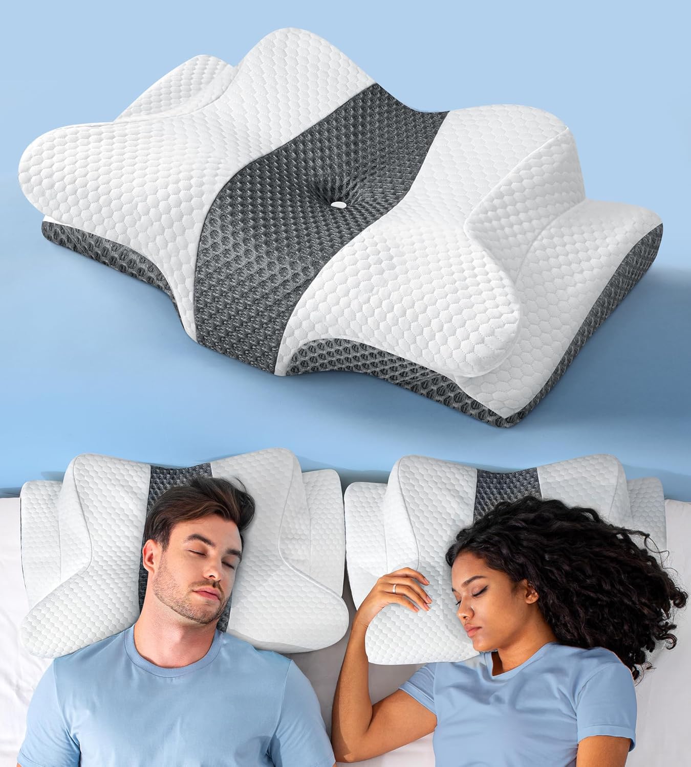 Sleep Doctor Approved Cervical Neck Pillow for Pain Relief