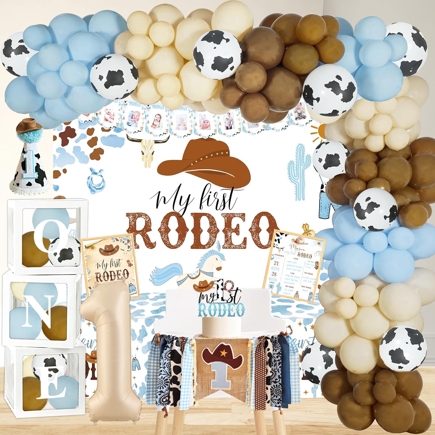 Cowboy 1st Birthday Party Decorations for My First Rodeo