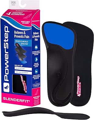 PowerStep SlenderFit 3/4 Insoles for Women's High Heels