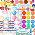Squeaky Dog Toys Bulk 60 Pcs Set - Variety for Teething & Play