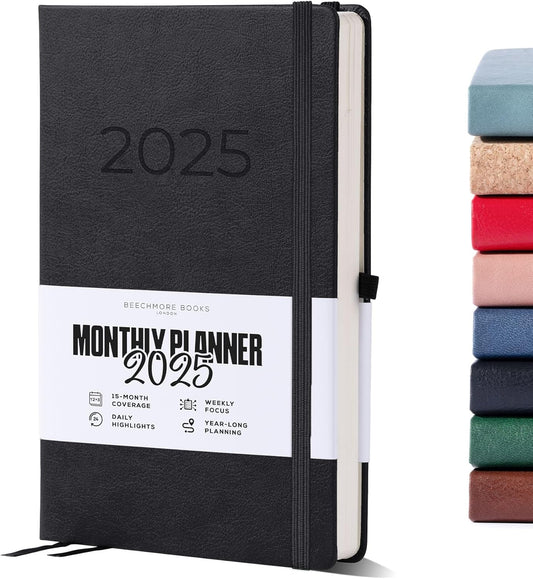 Beechmore A5 Black Planner | 2025 Premium Diary