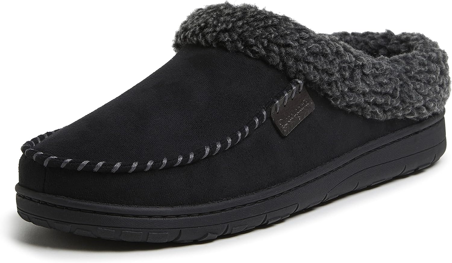Dearfoams Mens Brendan Indoor/Outdoor Memory Foam Clog Slippers