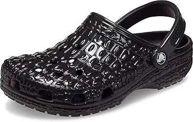 Classic Crocskin Clogs for Unisex-Adult Comfort and Style