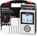 AUVON Rechargeable Digital TENS Unit Muscle Stimulator - Drug-Free