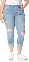WallFlower Luscious Curvy 23.5ft Crop Mid-Rise Jeans - Curve Fit are