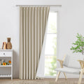 Pinch Pleated Blackout Curtain Panel 60in x 84in - Sand Linen Room