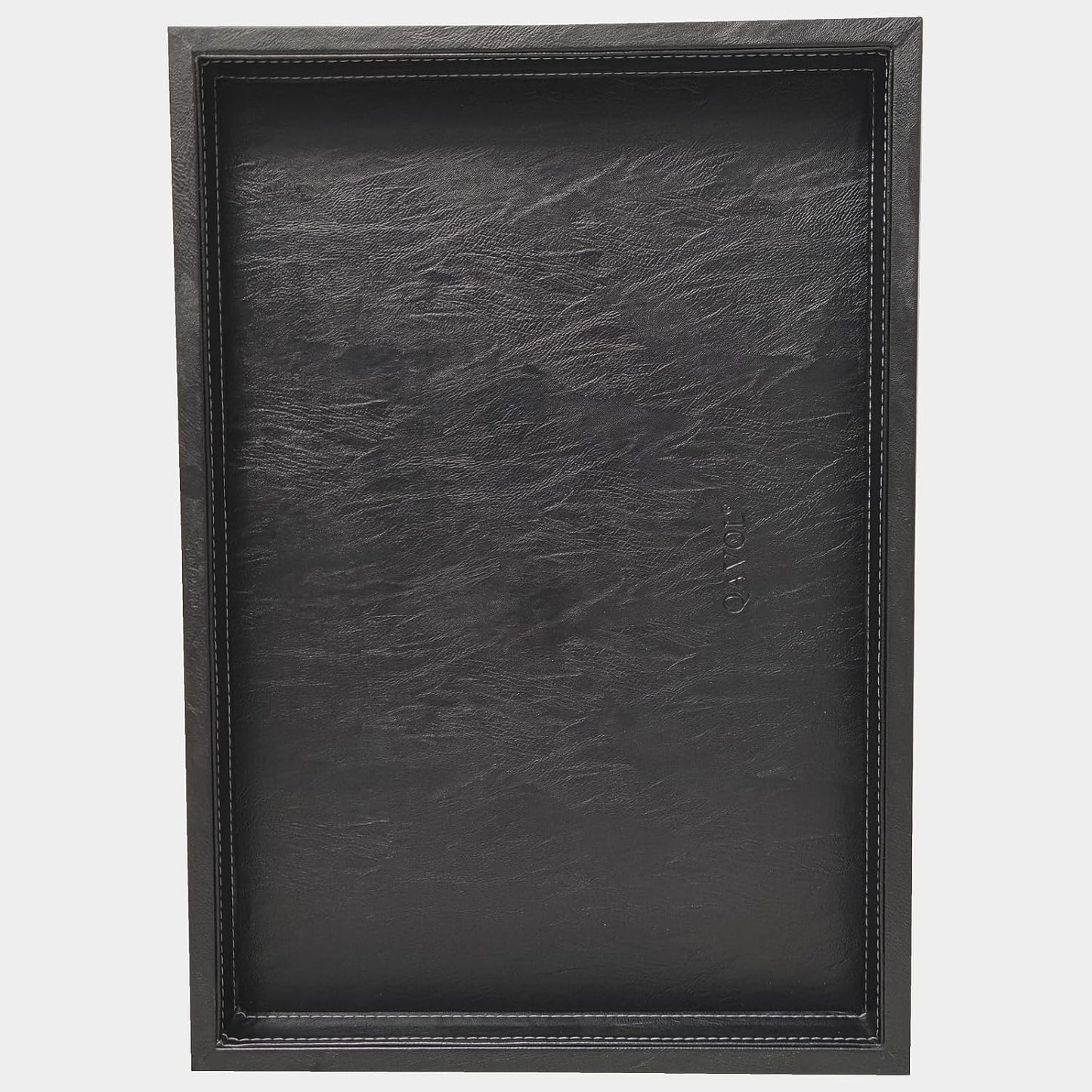 20 14 inches High-End Leather Rectangle Tray for Home Use