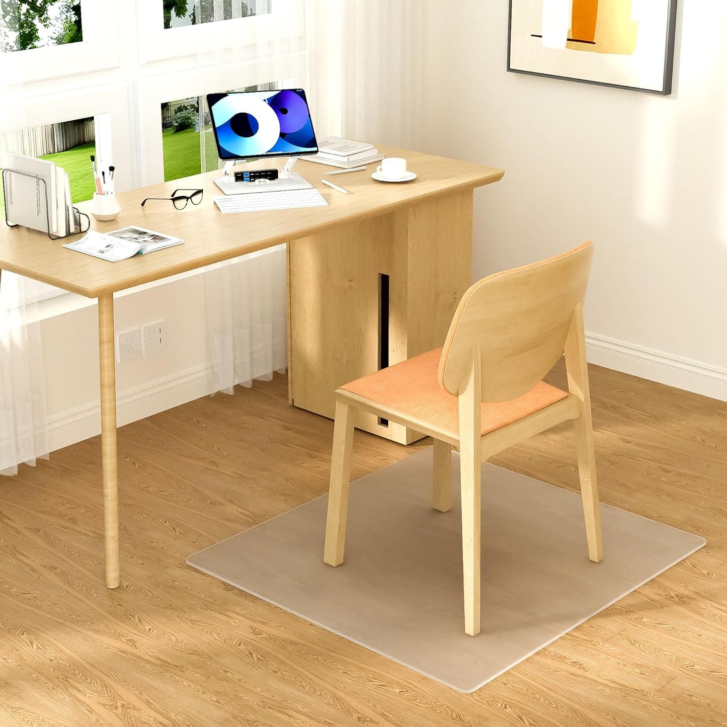 Clear Chair Mat 28 x 30 - Easy Glide Wood/Tile Protection