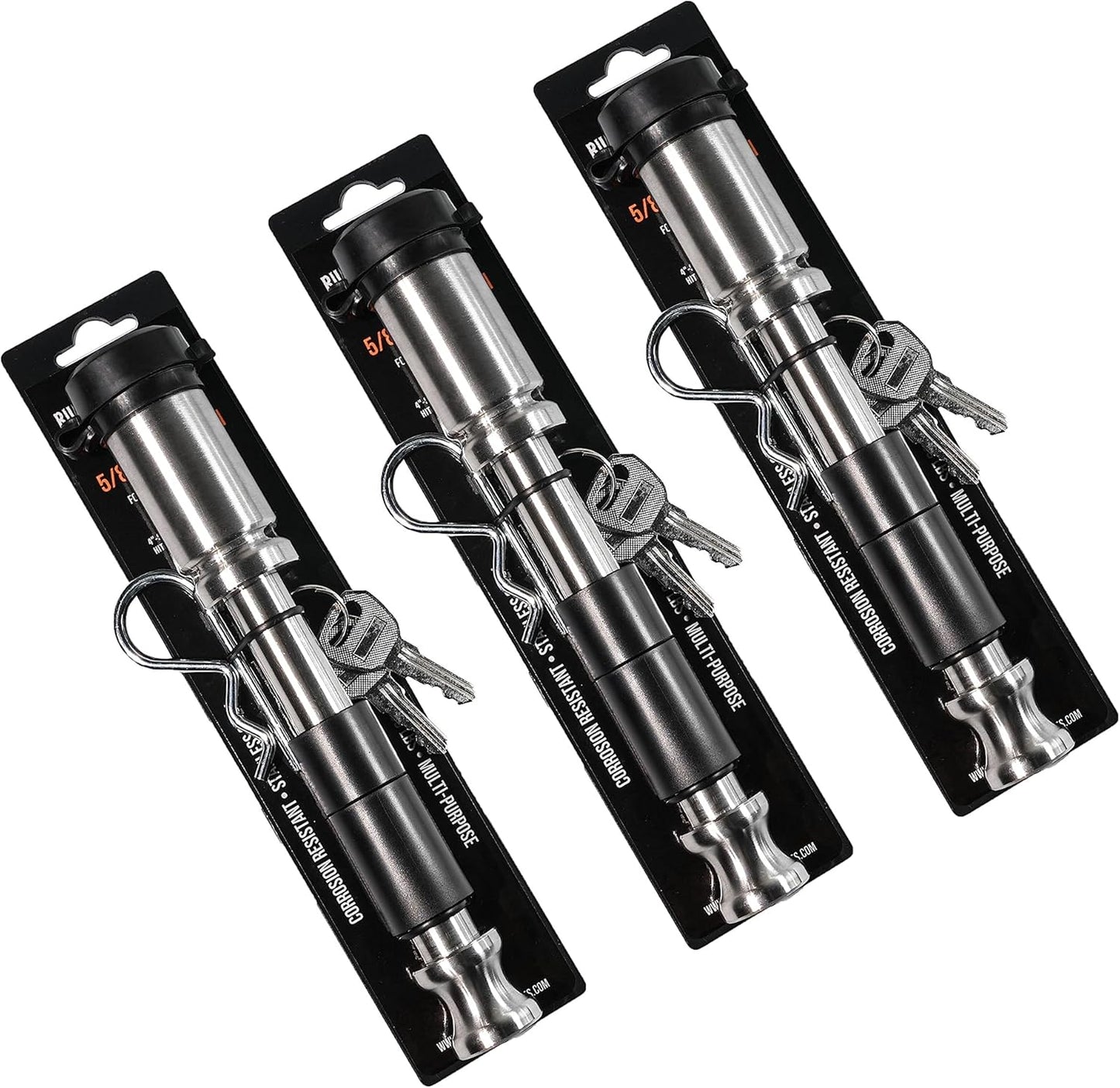 5/8 Trailer Hitch Locking Pins - Universal Fit, 3 Pack
