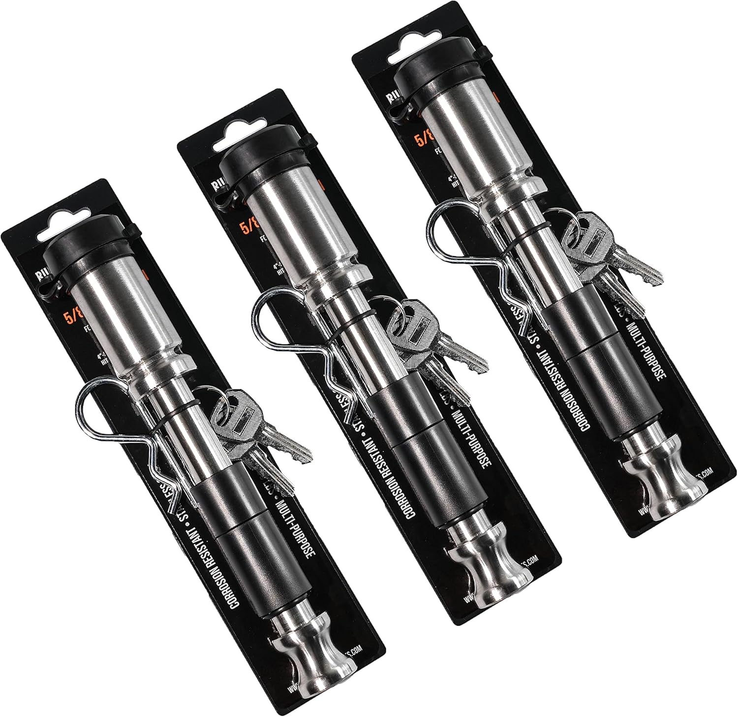 5/8 Trailer Hitch Locking Pins - Universal Fit, 3 Pack