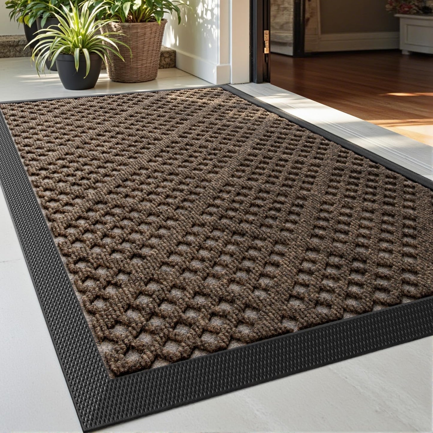 DEXI Door Mat Outside Entrance for High Traffic Areas, 2x3 ft