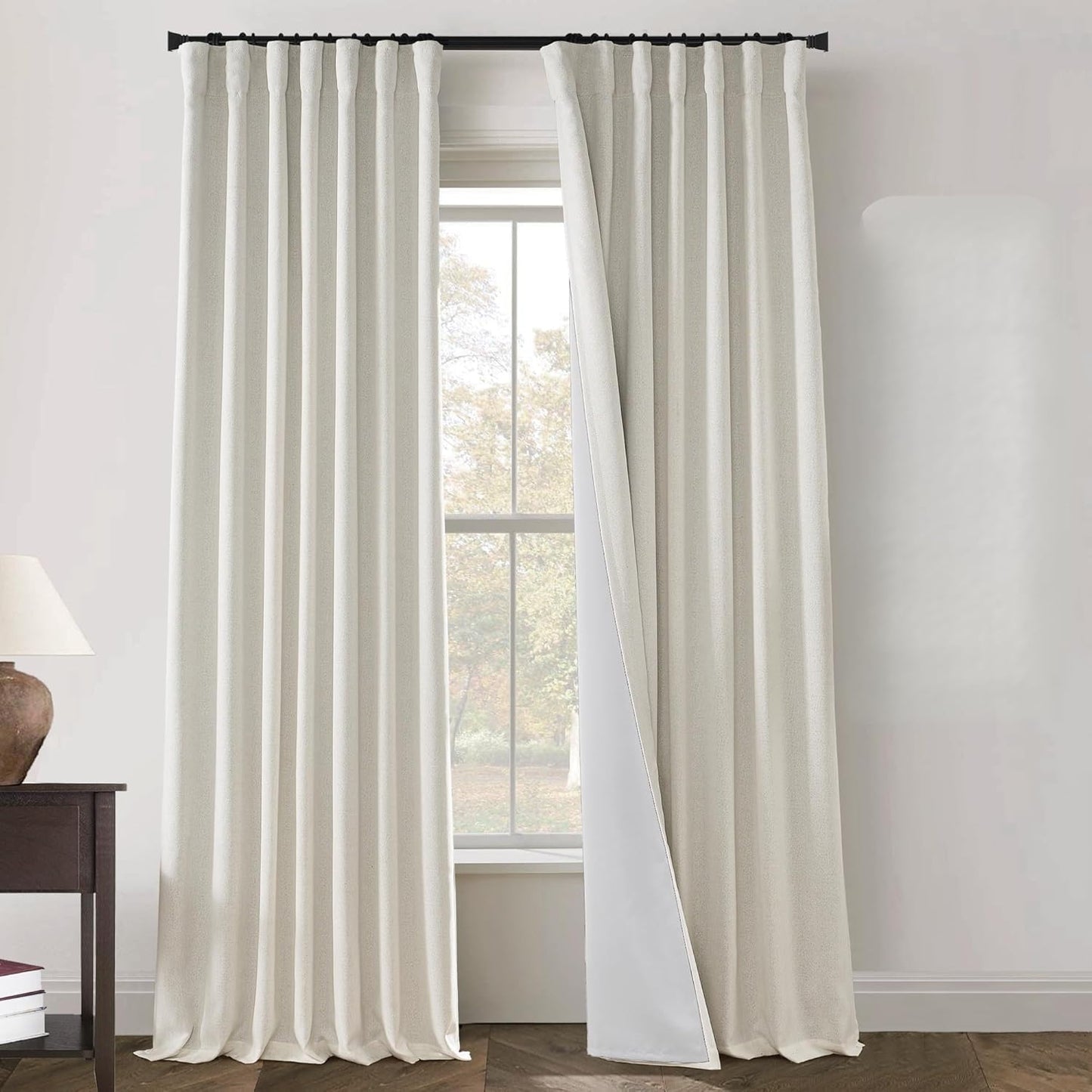 PANELSBURG Ceiling Track for Curtains 102 Inches Long Blackout