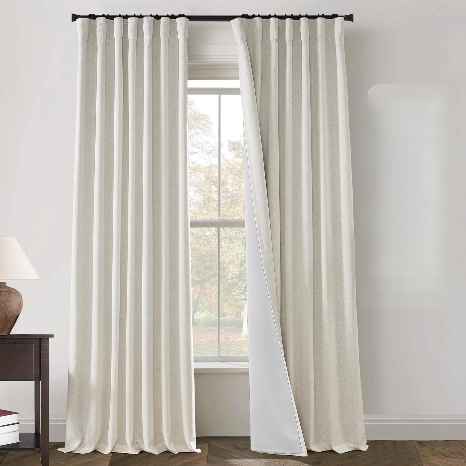 PANELSBURG Ceiling Track for Curtains 102 Inches Long Blackout