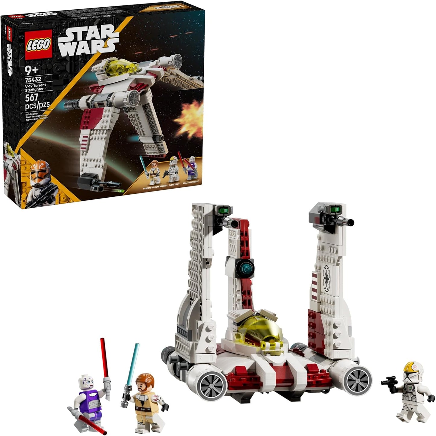 LEGO Star Wars V-19 Torrent Starfighter Building Toy Set